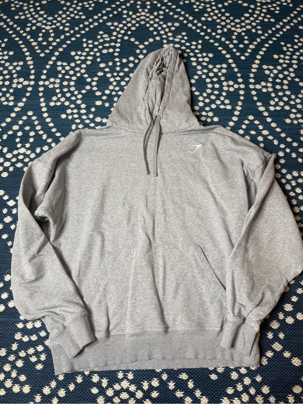 Gymshark crest Men’s Gray Pullover Hoodie